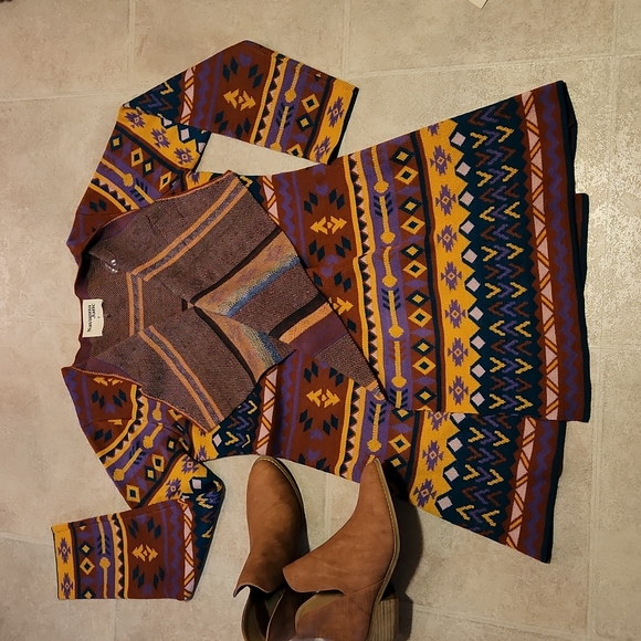 Savanna Jane Sweaters - Aztec Cardigan, Size S